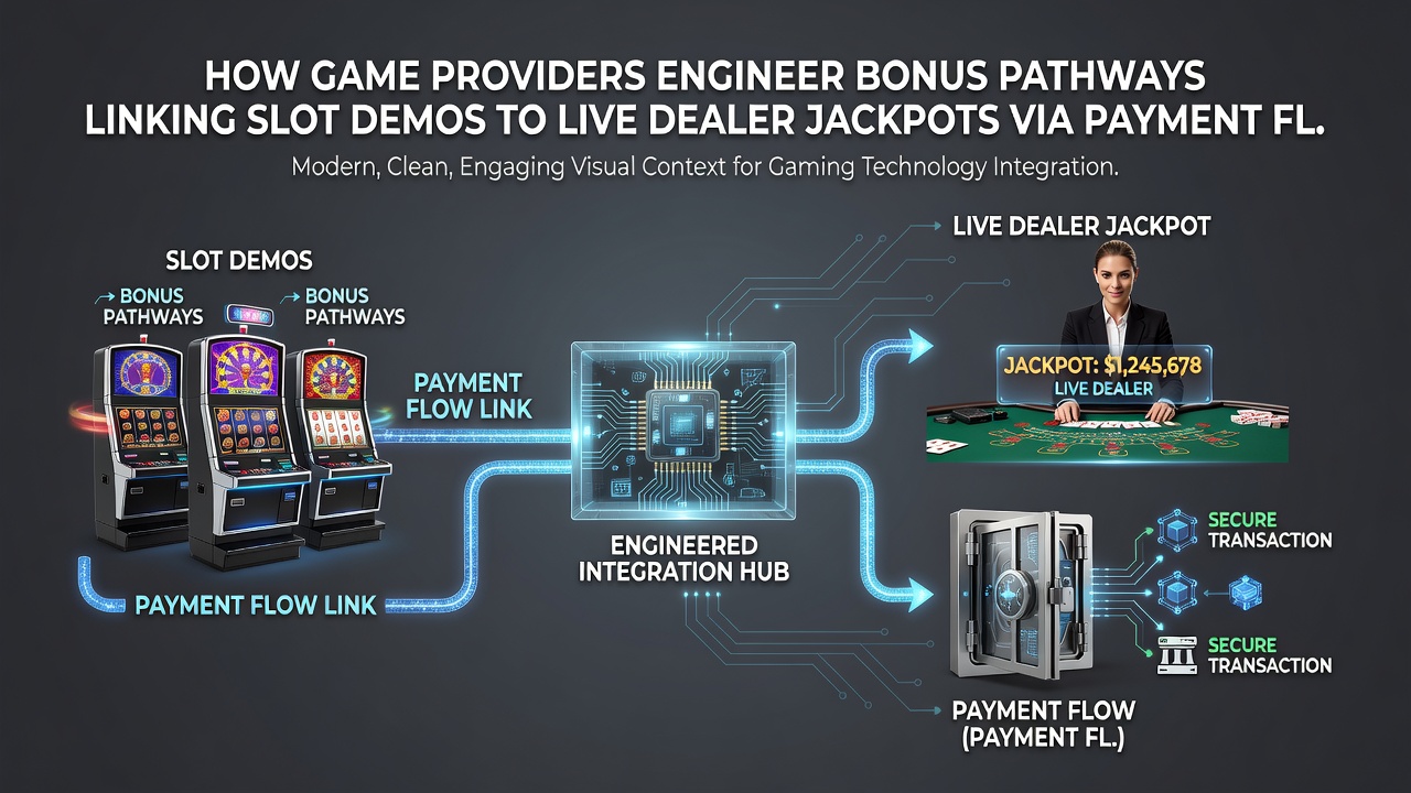 Illustration der Zahlungsflexibilität und gestaffelten Belohnungen bei der Verbindung von Slot-Demos zu Live-Jackpots